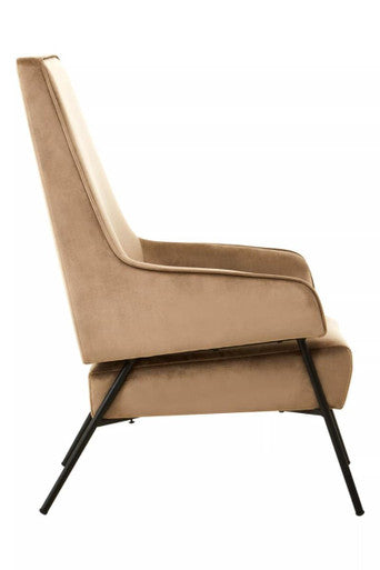 Henia Mink Velvet Chair - Image 3