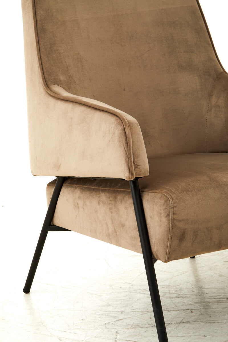 Henia Mink Velvet Chair