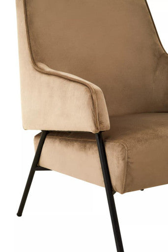 Henia Mink Velvet Chair