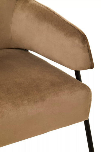 Henia Mink Velvet Chair - Image 7