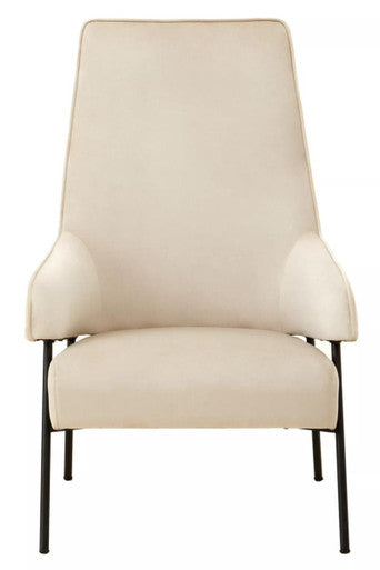 Henia Cream Velvet Chair