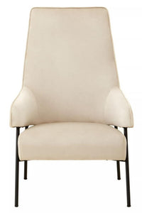 Henia Cream Velvet Chair