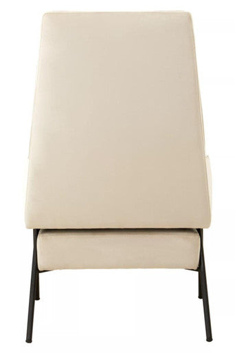 Henia Cream Velvet Chair - Image 4