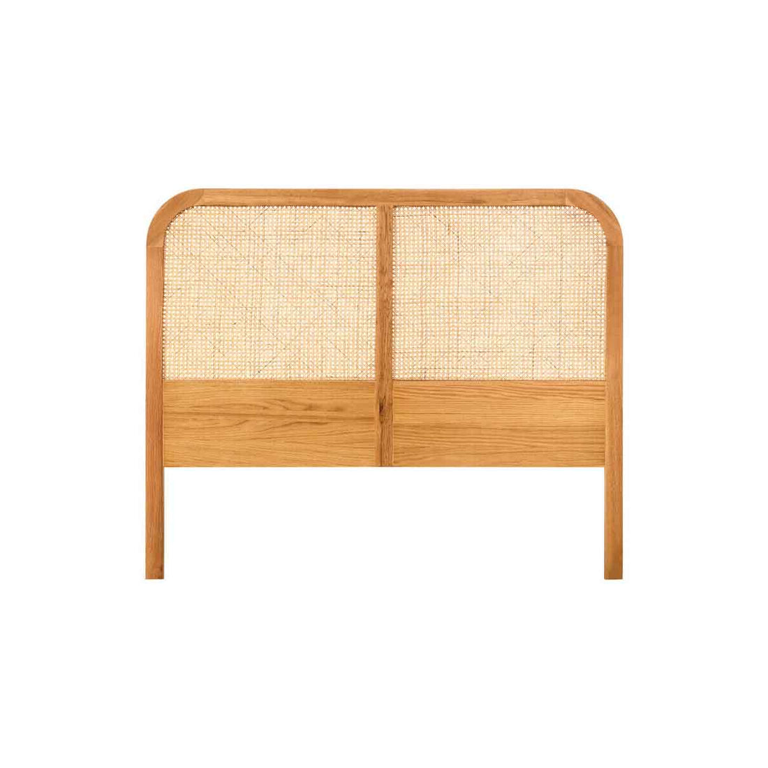 Lyon Natural Rattan And Oak Double Bed Headboard