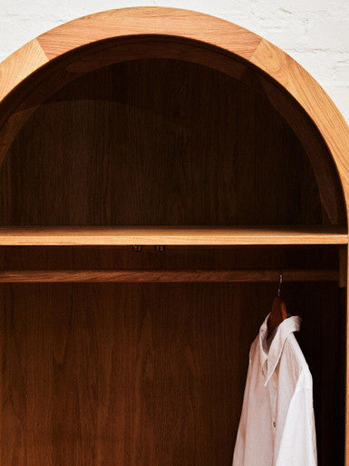 Lyon Rattan and Oak Wood 2 Door Wardrobe - Image 7