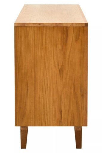 Lyon Rattan and Oak Wood 4 Door Sideboard - Image 5