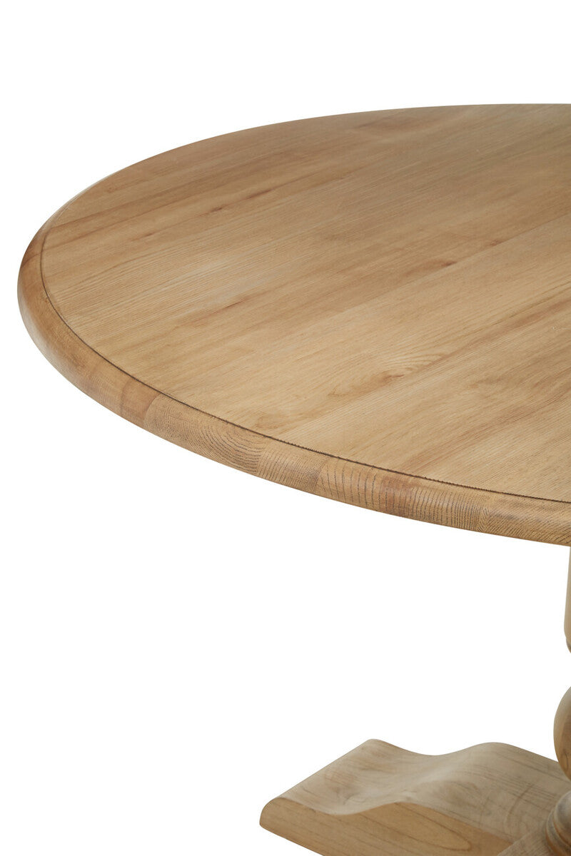 Parkside Oak Wood Round Dining Table