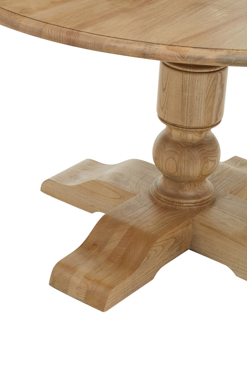 Parkside Oak Wood Round Dining Table