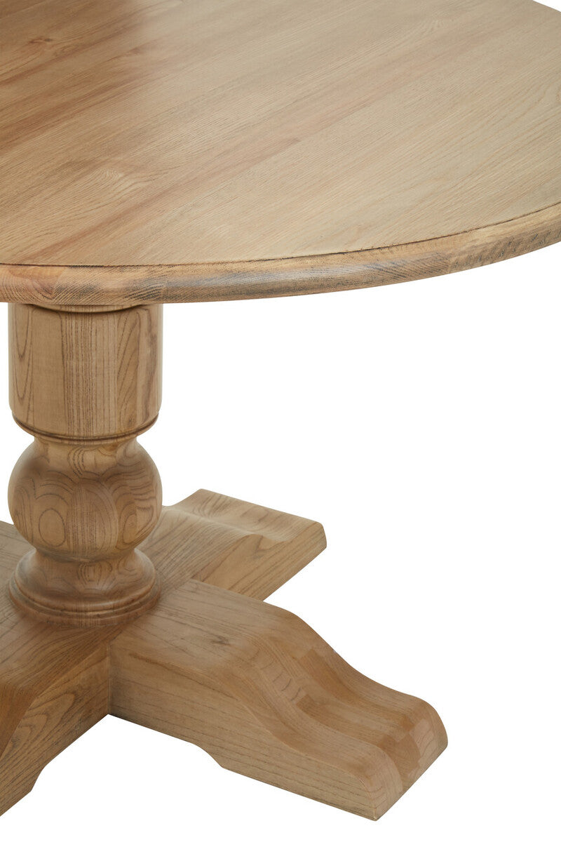 Parkside Oak Wood Round Dining Table
