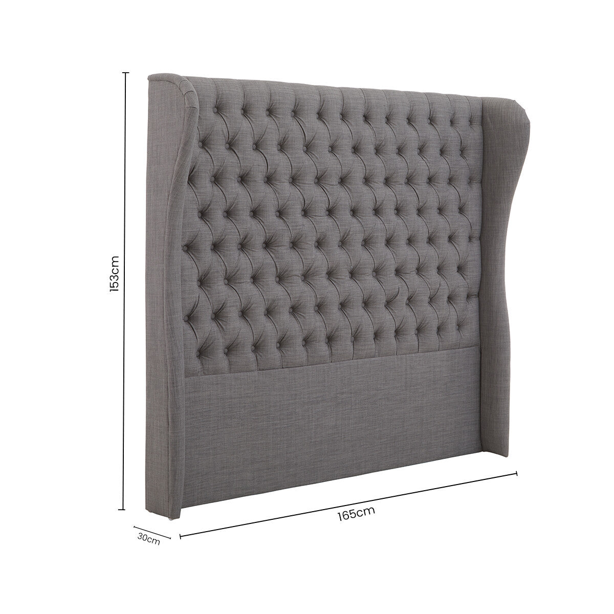 Parkside Grey Kingsize Headboard