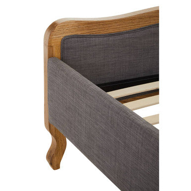 Parkside Grey Fabric Kingsize Bed