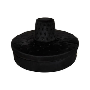 Hartford Black Tufted Round Sofa