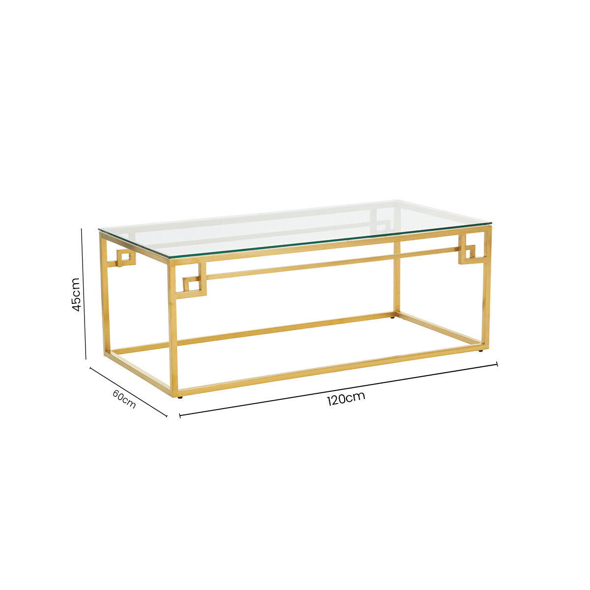 Allure Gold Brushed Coffee Table