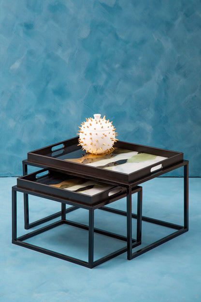 Celina Set Of 2 Assorted Colour Nesting Tables - Image 3
