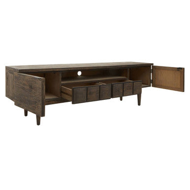 Lucca Recycled Dark Oak Media Unit