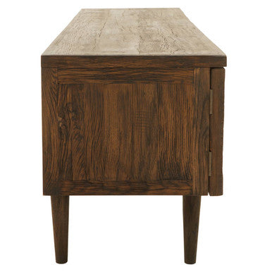 Lucca Recycled Dark Oak Media Unit