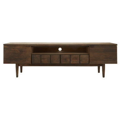 Lucca Recycled Dark Oak Media Unit