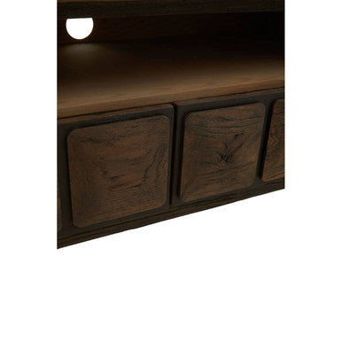 Lucca Recycled Dark Oak Media Unit