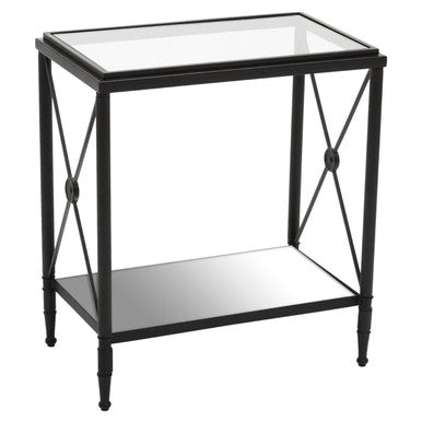 Axis Rectangular Black Finish Side Table