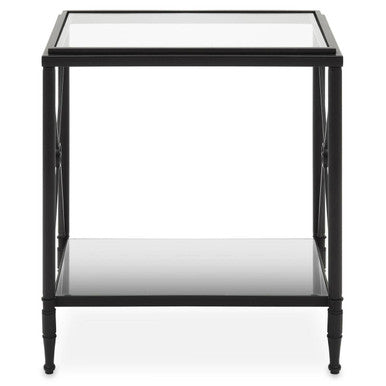Axis Rectangular Black Finish Side Table