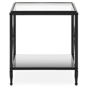Axis Rectangular Black Finish Side Table