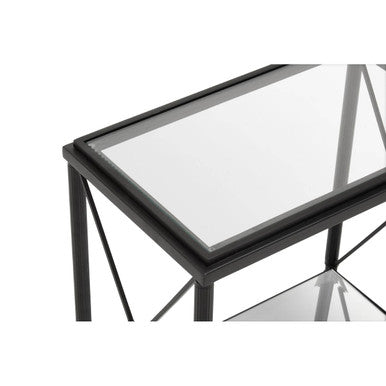 Axis Rectangular Black Finish Side Table