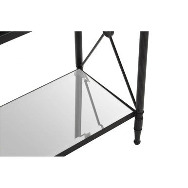 Axis Rectangular Black Finish Side Table
