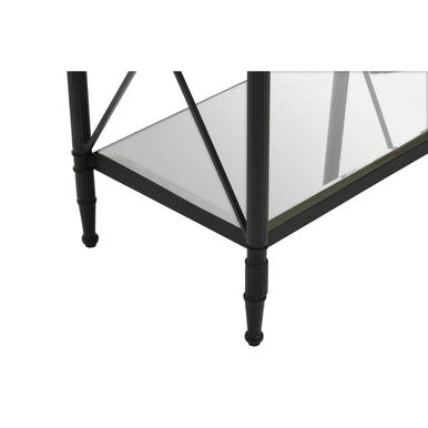 Axis Rectangular Black Finish Side Table