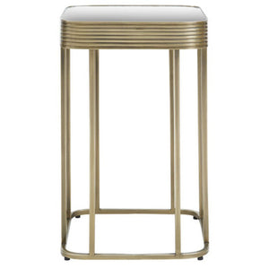 Ella Mirrored Top Side Table With Gold Polished Frame