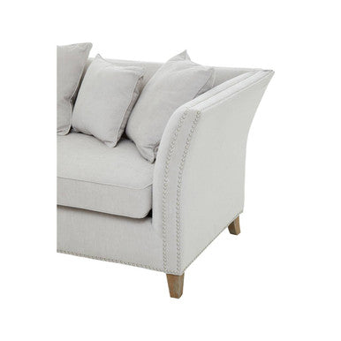 3 Seater Grey Fabric Sofa, Sutton - Image 8