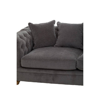 3 Seater Grey Fabric Sofa, Spencer - Image 7
