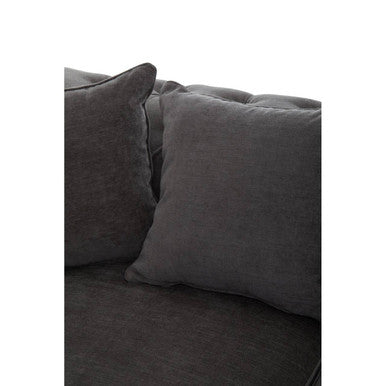3 Seater Grey Fabric Sofa, Spencer - Image 9