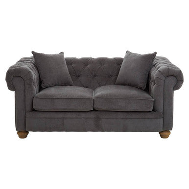 Spencer 2 Seat Grey Fabric Sofa