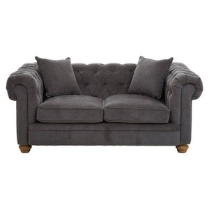 2 Seater Grey Fabric Sofa, Spencer