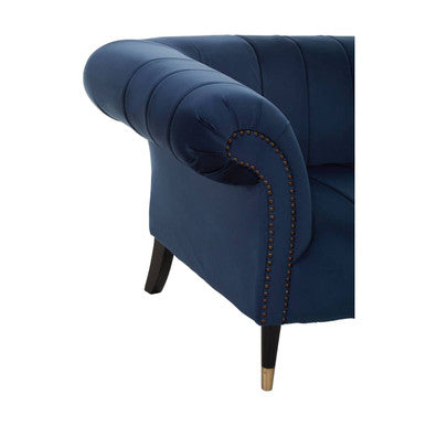 3 Seater Midnight Velvet Sofa, Siena - Image 10