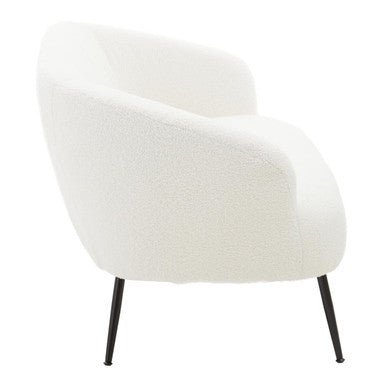 Yazmin Two Seat Sofa With Black Finish Legs