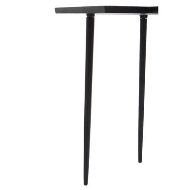 Simbolo Black Nickle Top Side Table