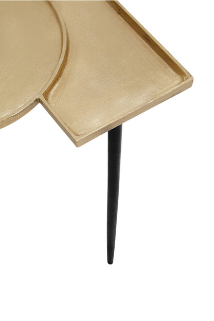 Simbolo Gold Top Side Table