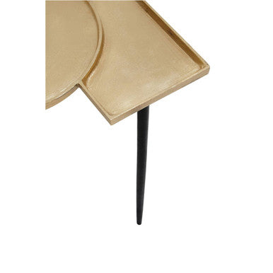 Simbolo Gold Top Side Table