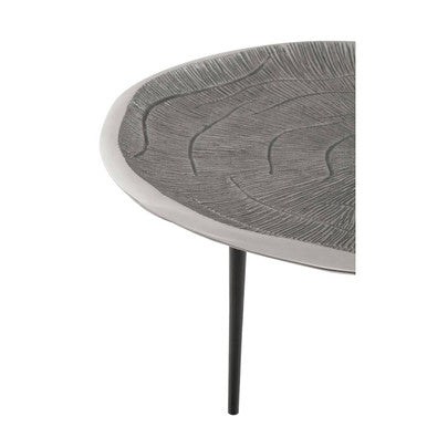 Silva Oak Effect Silver Top Coffee Table