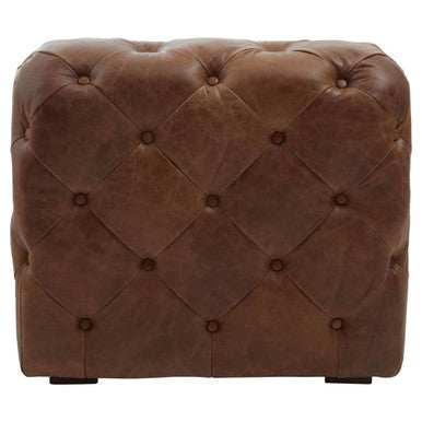 Brown Leather Modern Chesterfield Modular Sofas Chair, Hoxton - Image 4