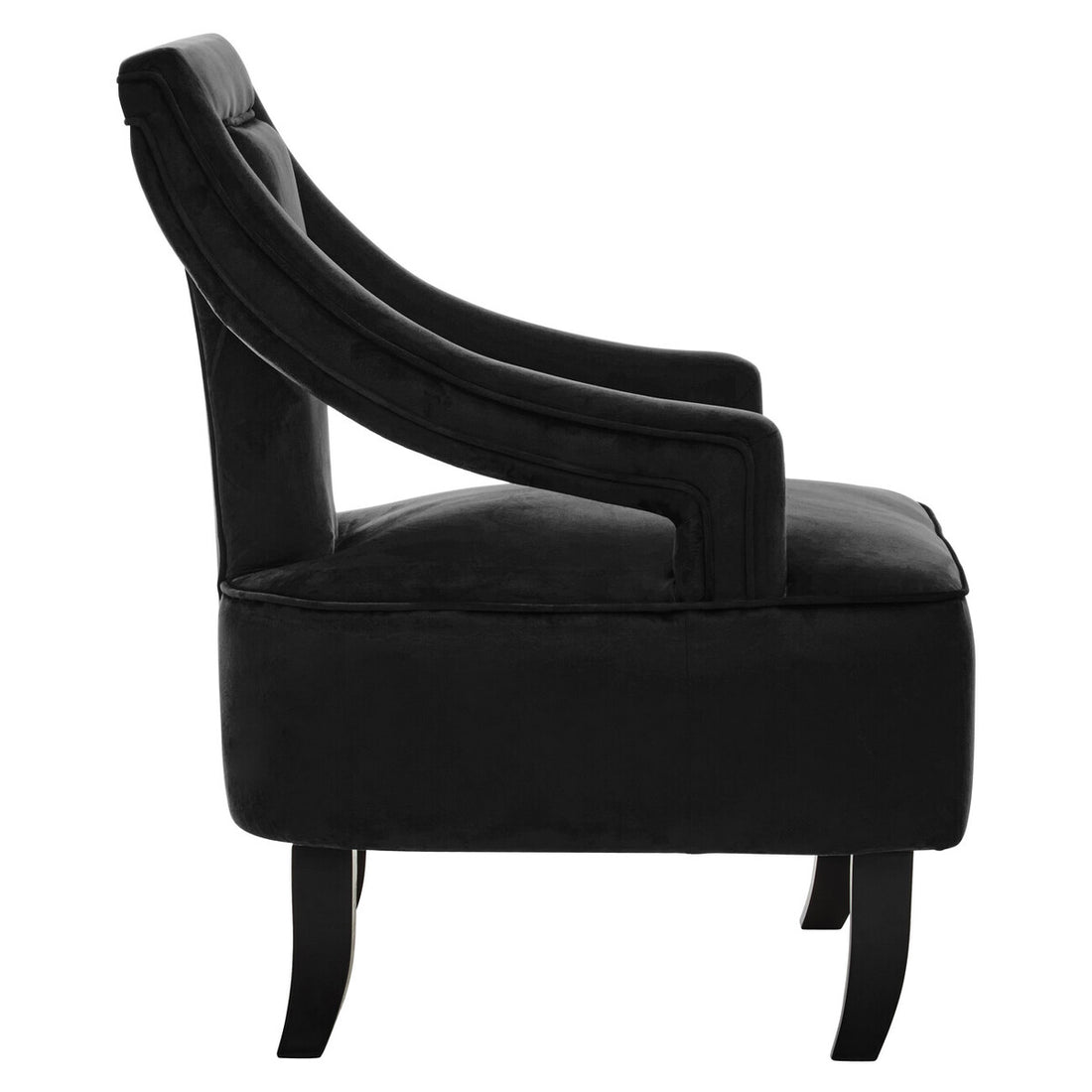 Faye Black Velvet Chair