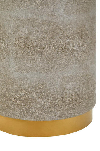 Cadio Shagreen Round Stool