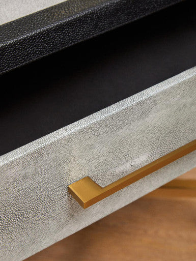 Cadiz 1 Drawer Shagreen Side Table - Image 10