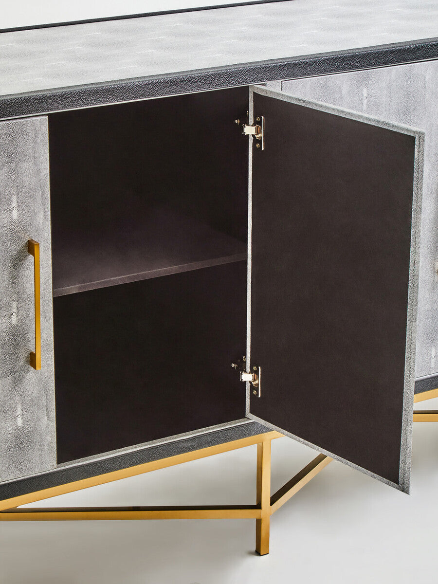 Cadiz Grey Shagreen Sideboard - Image 15