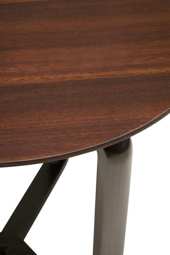 Imperia 2 Tier Round Veneer and Ceramic Coffee Table