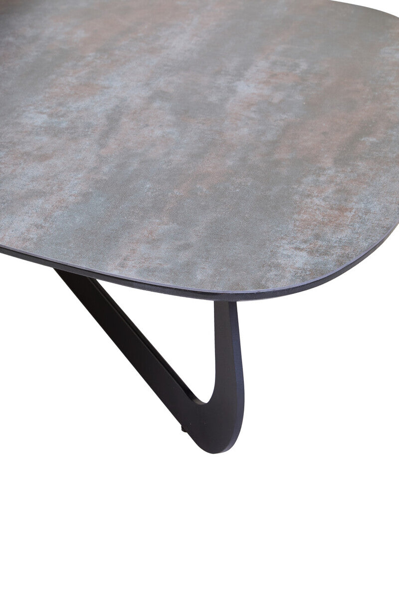 Imperia 2 Tier Large Asymmetrical Ceramic Coffee Table