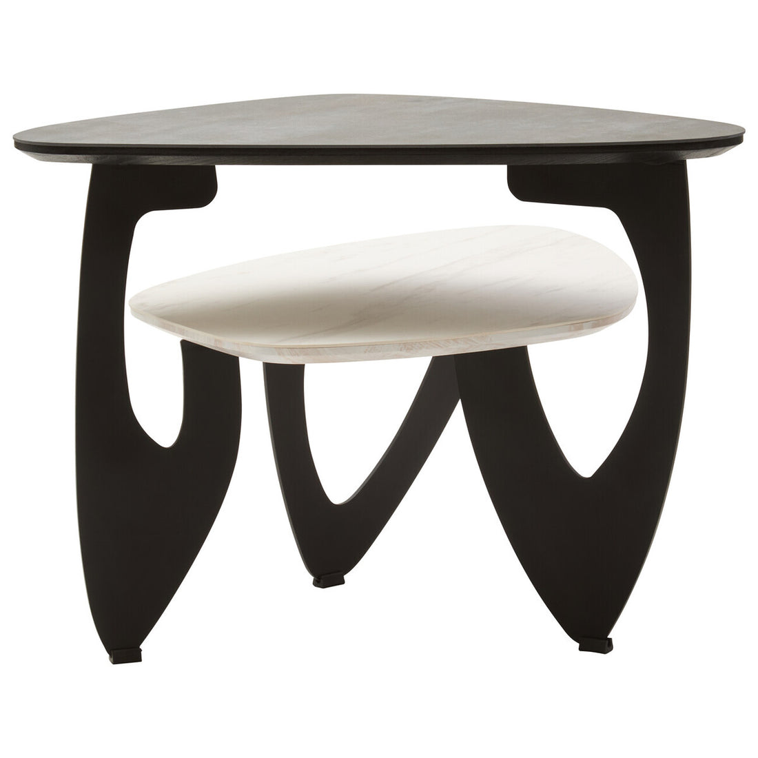Imperia 2 Tier Small Asymmetrical Ceramic Coffee Table