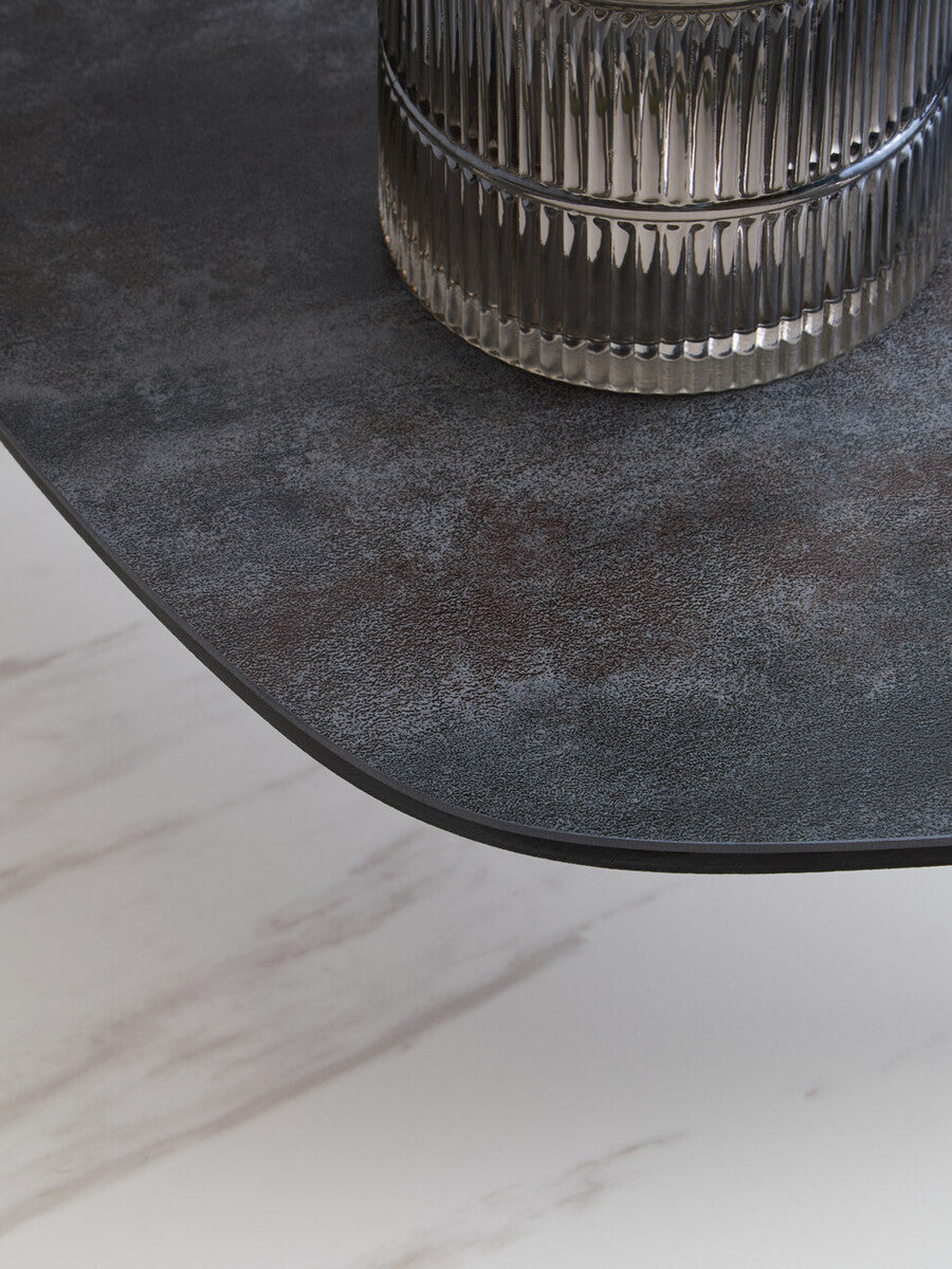 Imperia 2 Tier Small Asymmetrical Ceramic Coffee Table