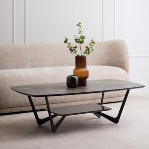 Imperia Grey Ceramic Marble Effect Coffee Table